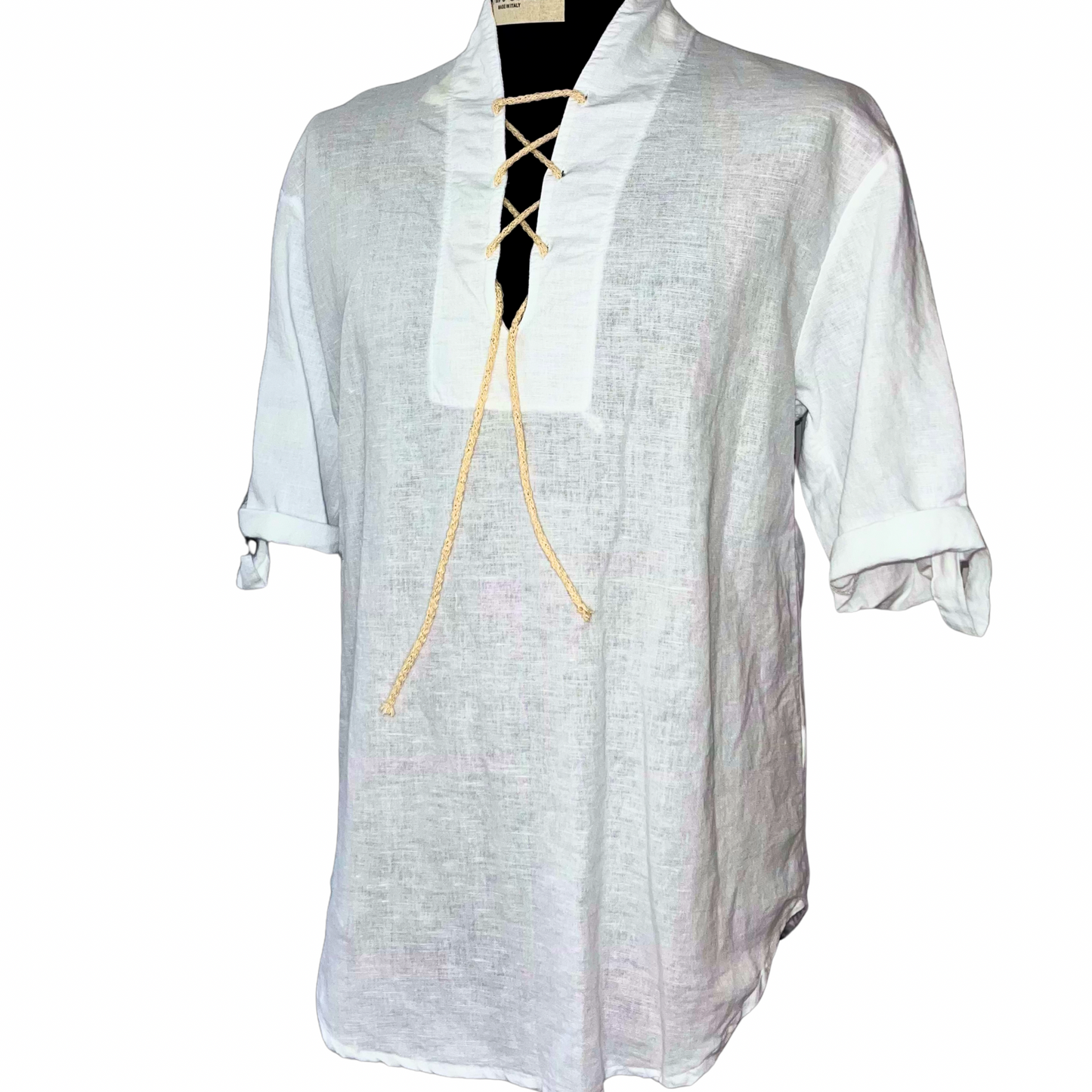Camicia Puro Lino New Gersi Ngs1 White