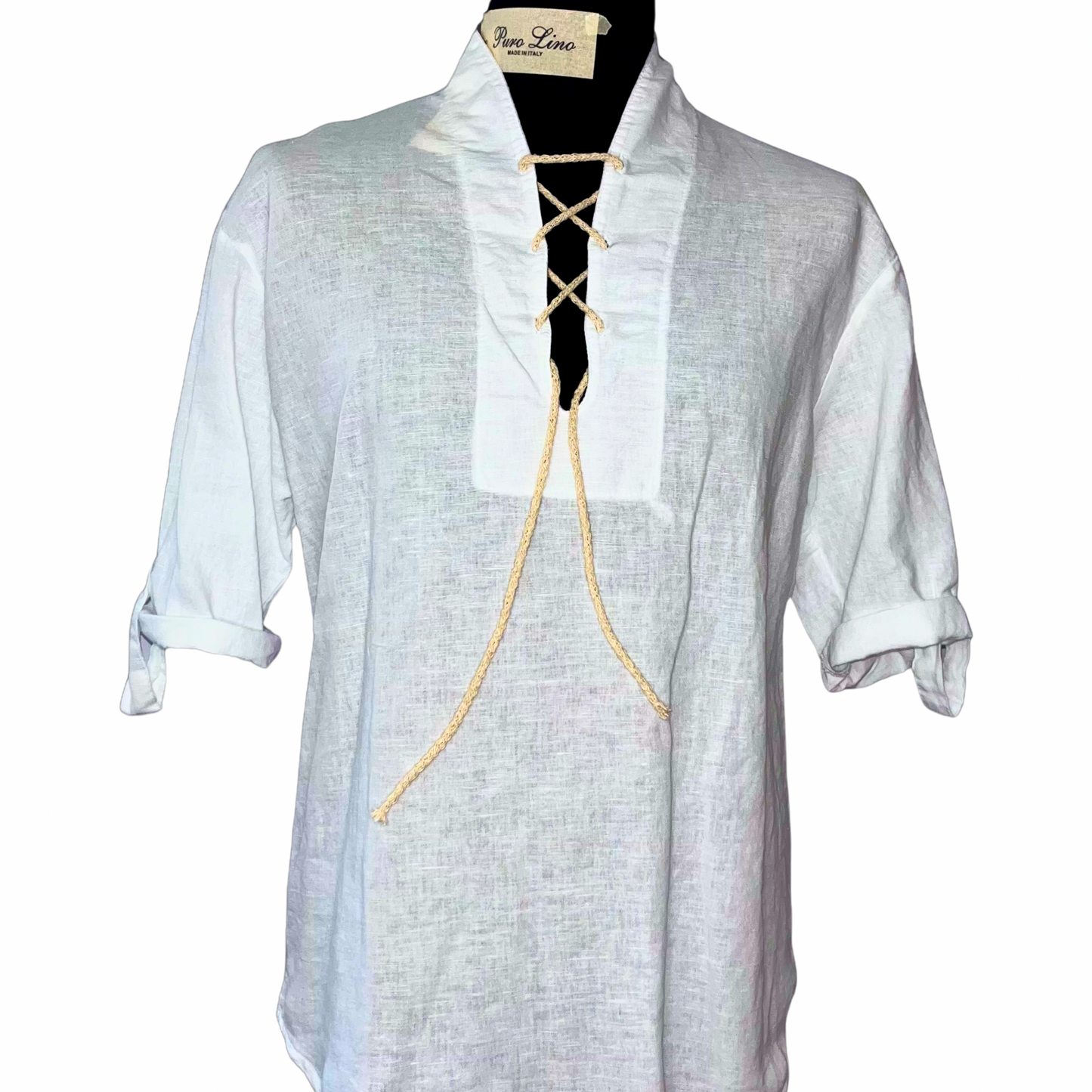 Camicia Puro Lino New Gersi Ngs1 White