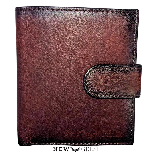 Portafoglio Slim in Vera Pelle con Porta Carte