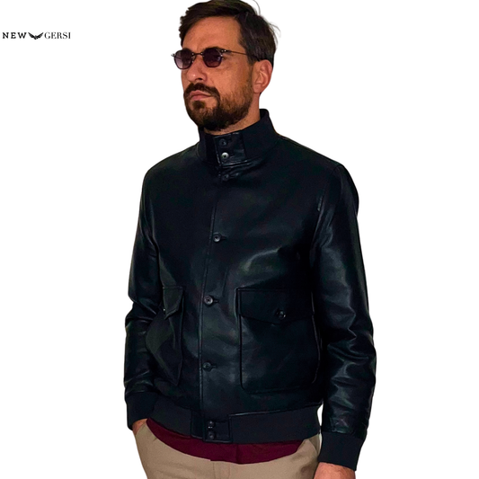 Giacca Bomber in Ecopelle Premium