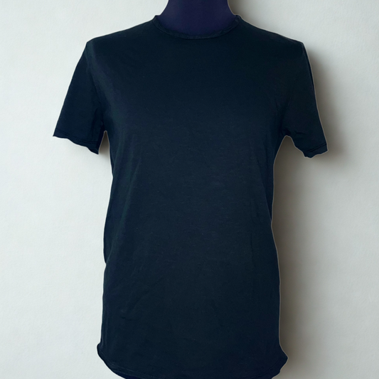 T Shirt a Maniche Corte in Cotone Fiammato