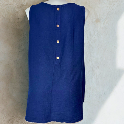 T-shirt Donna Senza Maniche a Vestibilità Comoda – 2 Colori