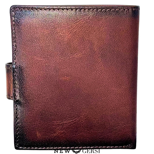 Portafoglio Slim in Vera Pelle con Porta Carte