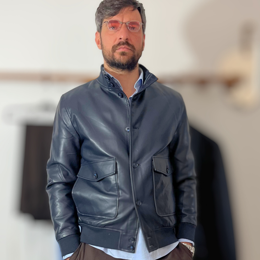 Giacca Bomber in Ecopelle Premium