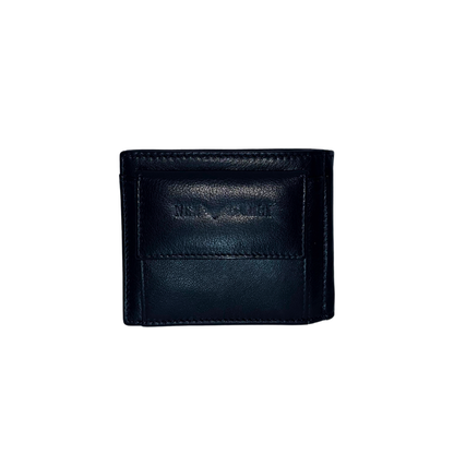 Portafoglio in pelle con fermasoldi e portamonete New Gersi