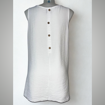 T-shirt Donna Senza Maniche a Vestibilità Comoda – 2 Colori